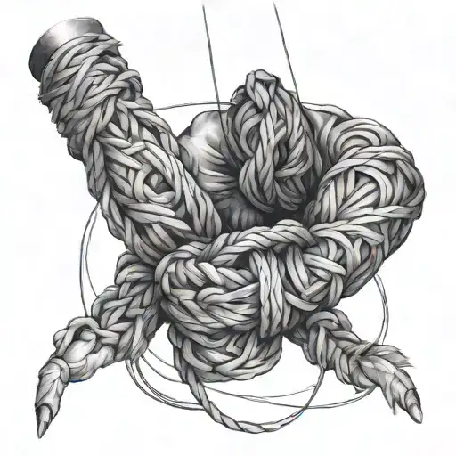 Shibari tattoo design idea