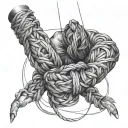 Shibari tattoo design idea