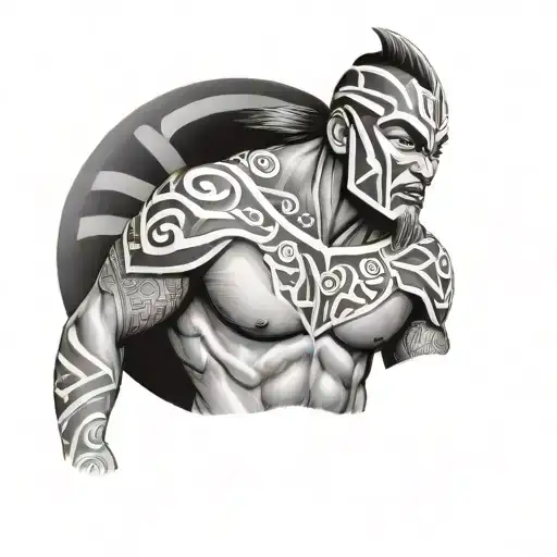maori warrior tattoo design idea