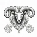 Aries ram tattoo design idea