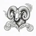 Aries ram tattoo design idea