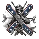 confederate tattoo design idea