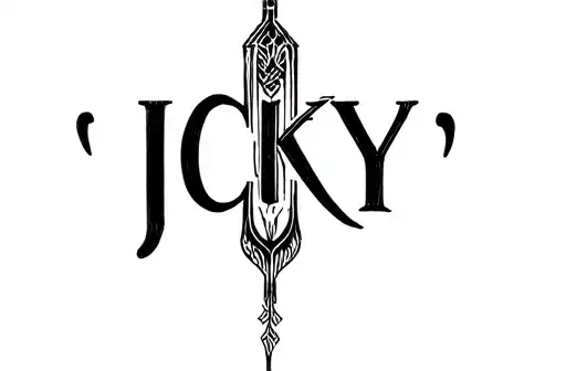 "Jcky" Jcky tattoo design idea