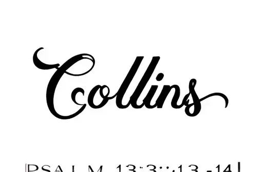 "Collins 
Psalm 139:13-14" tattoo design idea