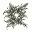 laurel wreath tattoo design idea