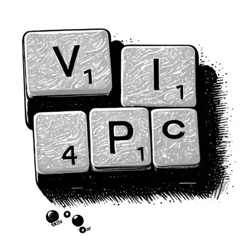 Scrabble Tile tattoo design idea