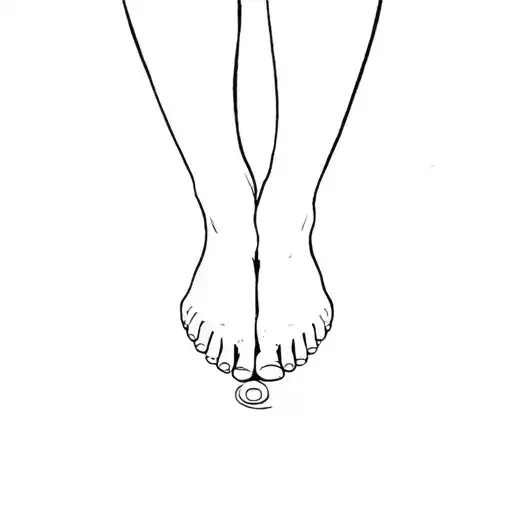feet to feet, bum to bum tattoo design idea