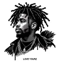 Love yourz j cole tattoo design idea