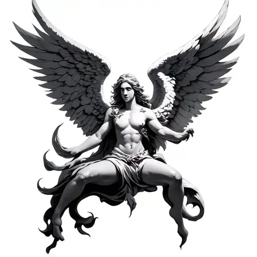 Angel Raphael tattoo design idea