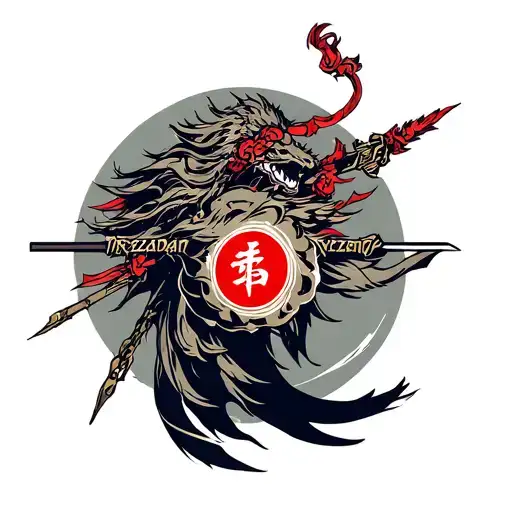 iron-blooded orphans tekkadan logo tattoo design idea
