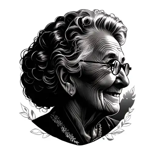 Grandma Memorial tattoo design idea