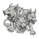 Cerberus tattoo design idea