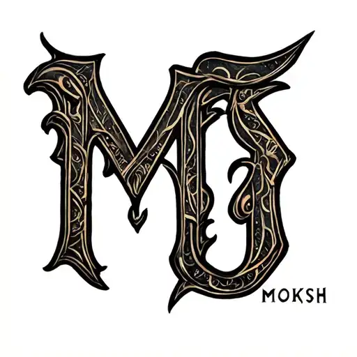 "Moksh" Moksh tattoo design idea