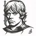 luke skywalker tattoo design idea