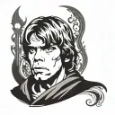 luke skywalker tattoo design idea