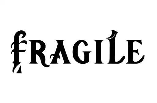 "fragile" tattoo design idea