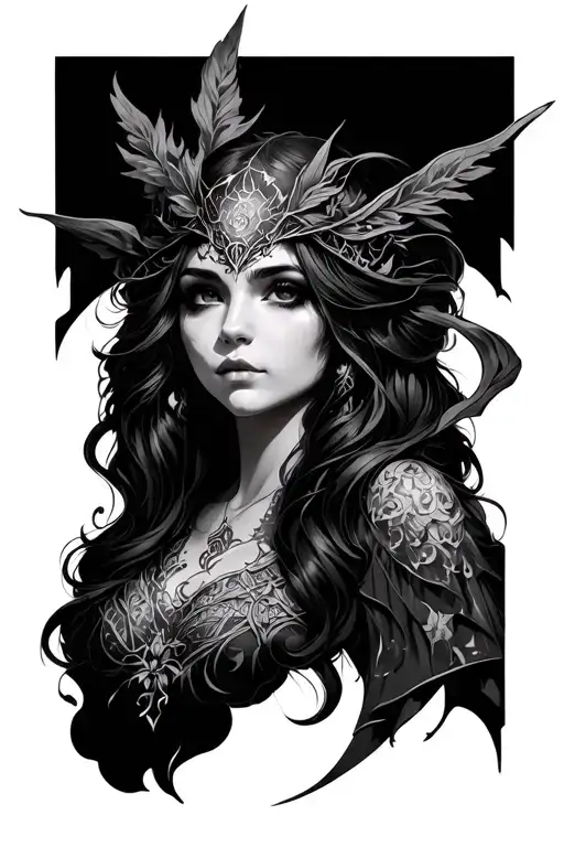 fantasy themed tattoo tattoo design idea