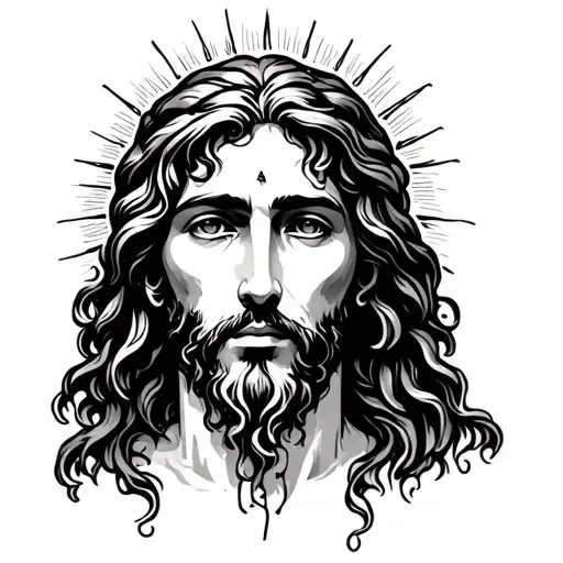 God. Grand me the serenity prayer. whit the face of God  tattoo design idea