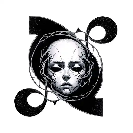sleep token symbol and hybrid theory  tattoo design idea