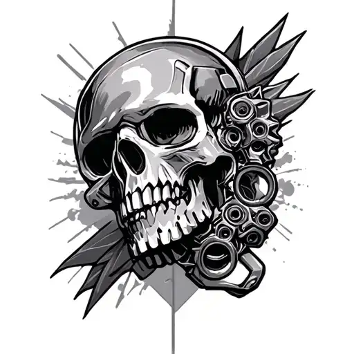 Gearhead tattoo design idea