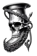 A highly detailed, 3D-realistic black-ink tattoo of a Castroviejo needle holder. subtle depth to create a lifelike metal tattoo design idea