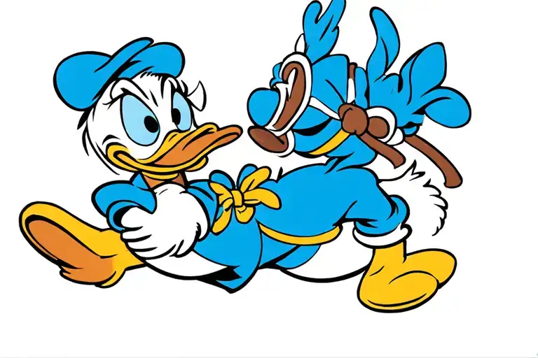 Donald Duck circa epcot tattoo design idea