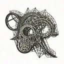 roller coaster loop tattoo design idea