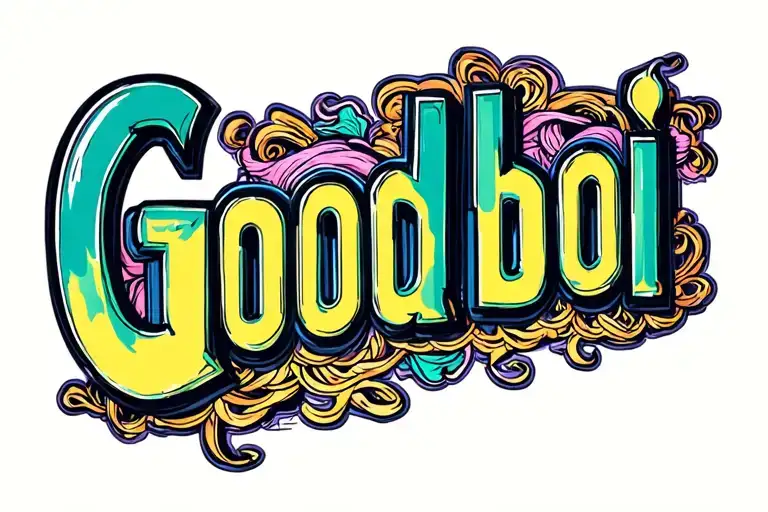 "Good boi" femboy bottom tattoo design idea