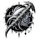 Trident tattoo design idea