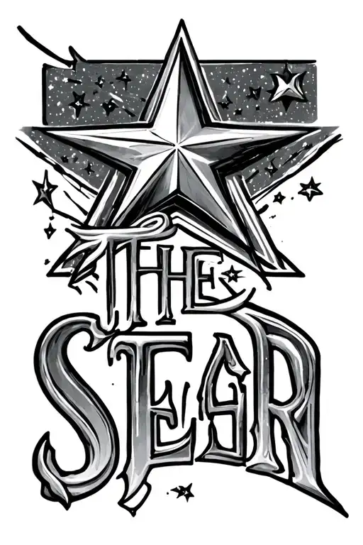 "THE STAR SEED" star tattoo design idea