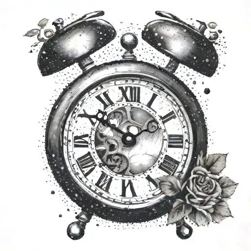 Create a tattoo design featuring a clock with the date of your kidney transplant as a reminder of your journey tattoo design idea