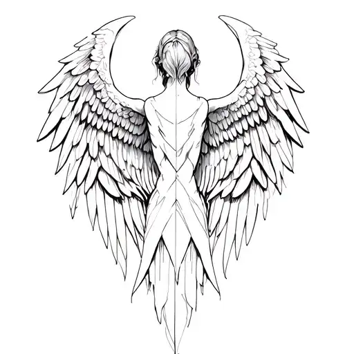 seraphim wings for back tattoo tattoo design idea