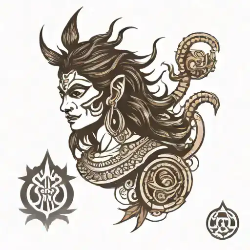 shiva tattoo tattoo design idea