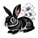 Rabbit japanese tattoo design idea