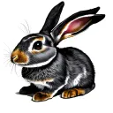 Rabbit japanese tattoo design idea