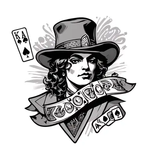 gambler tattoo design idea