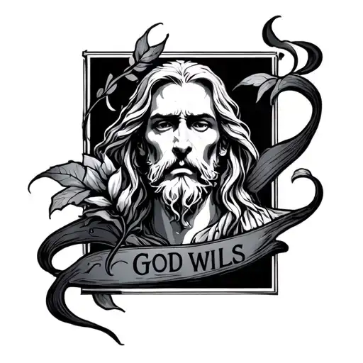 God wills tattoo design idea
