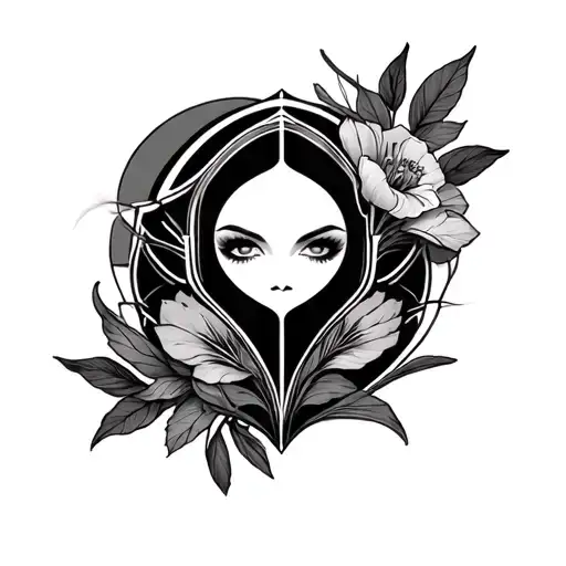 Art Deco tattoo design idea