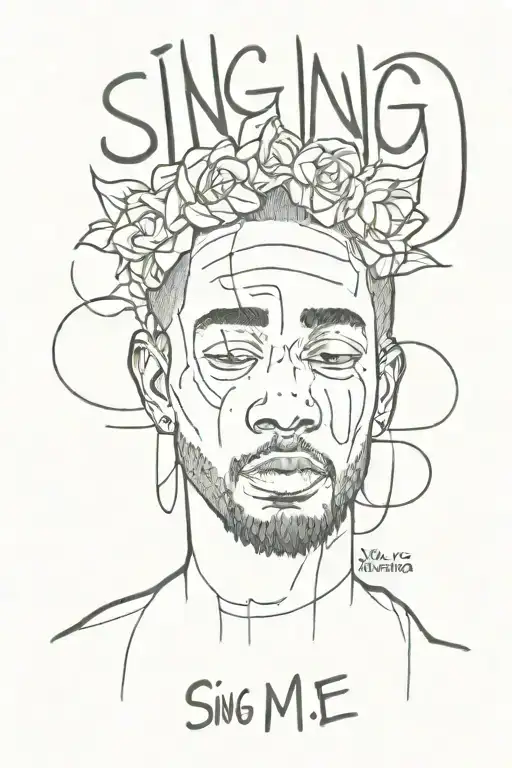 sing about me, im dying of thirst kendrick lamar tattoo design idea