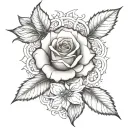 i want a realistic tattoo design rose like the ones showen here with black and white the throns must be visiblebelosrose tattoo design idea
