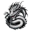Dragon Wrapped Around Arm tattoo design idea