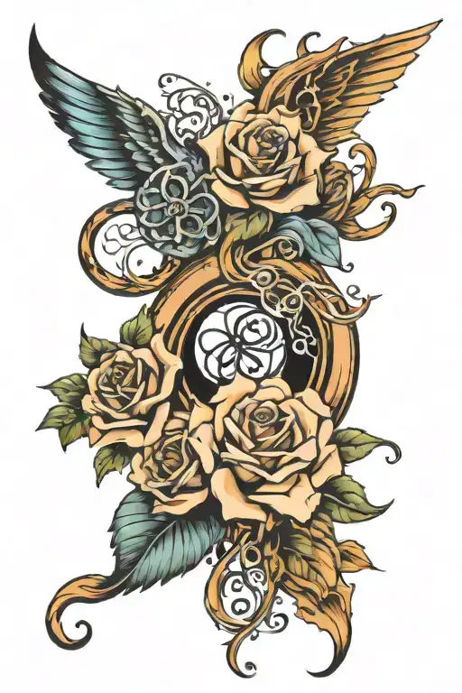 blink 182 lyrics intertwined tattoo design idea