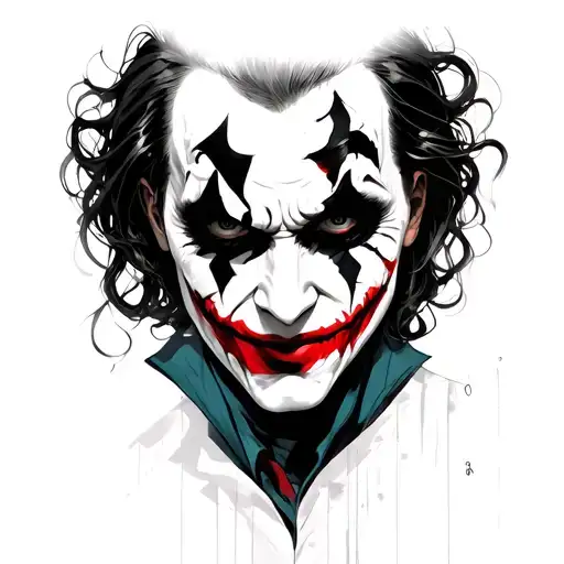 persona 5 with Joker mask tattoo design idea