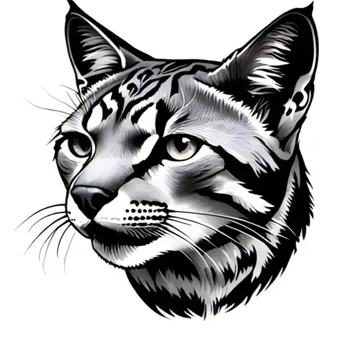 Bobcat tattoo design idea