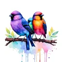 three little birds bob marley tattoo design idea