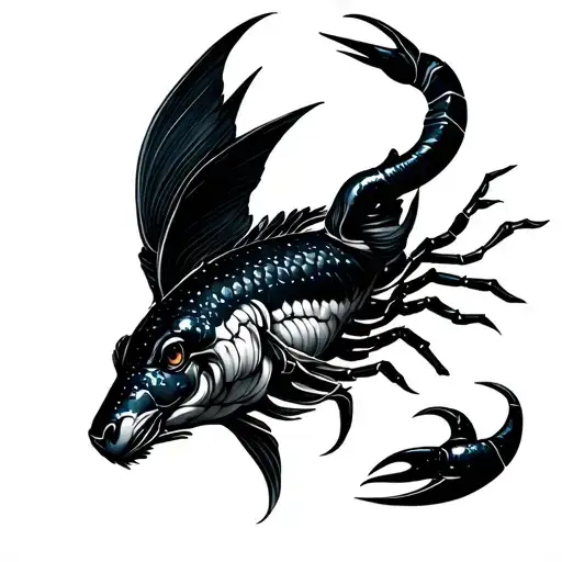 star signs of pisces, taurus and scorpio tattoo design idea