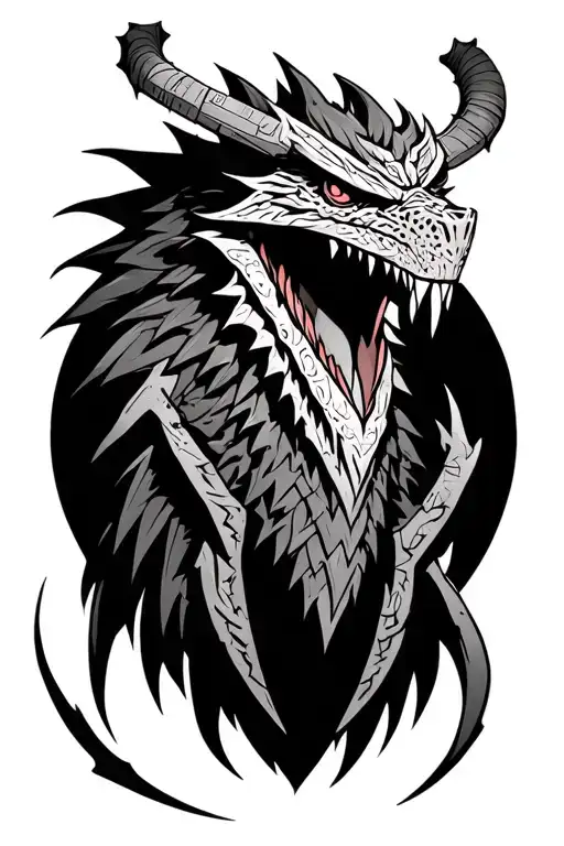 hunter monster hunter monster tattoo design idea