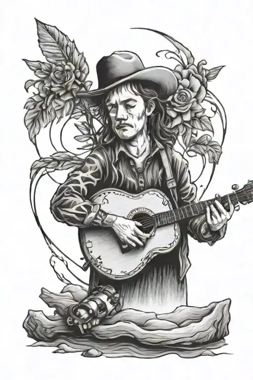 Billy Strings tattoo design idea