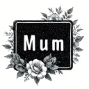 "Mum" scrabble tile letter tattoo design idea