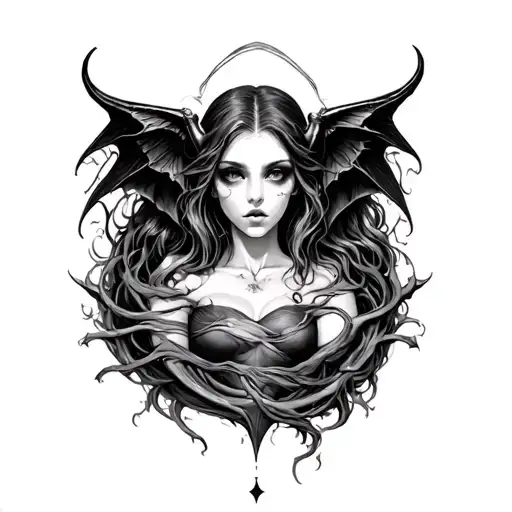 Succubus Womb tattoo design idea